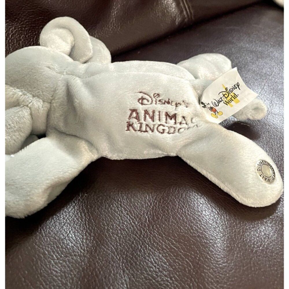 VINTAGE DISNEY ANIMAL KINGDOM ELEPHANT MINI BEAN BAG PLUSH TOY DOLL 10" NEW - Picture 5 of 10